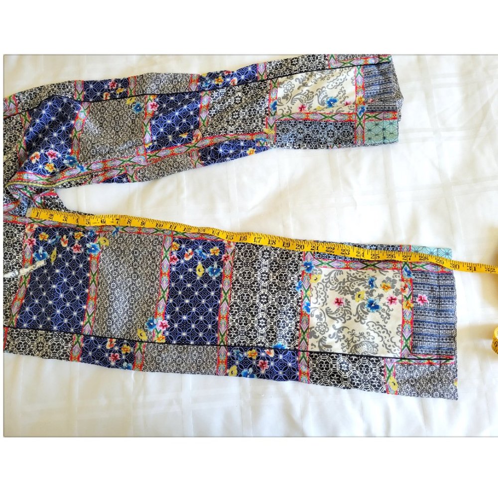 Johnny Was Kichica Divine Resort Pants Silk Beach Floral Paisley Blocked XS - Picture 8 of 14